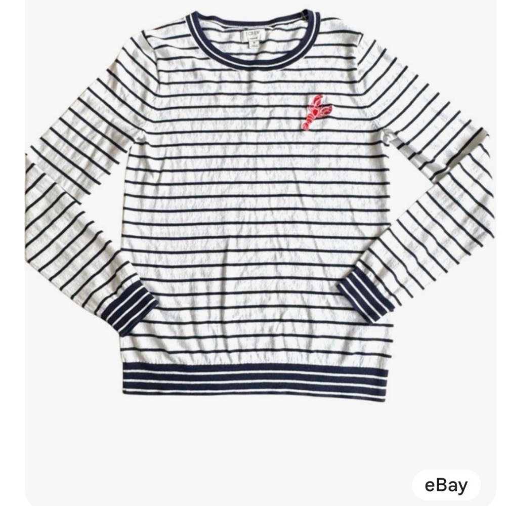 Striped Navy and White sweater